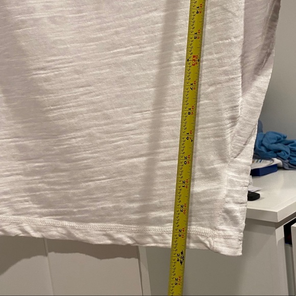 Free People Astrid Burnout Short Sleeve Tee white - Picture 10 of 10